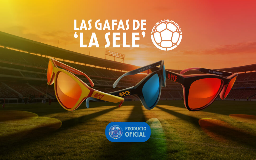 Gafas oficiales de la Selección Colombia: diseño colombiano